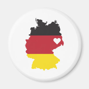 Íman Love Germany Gift German Pride Heart