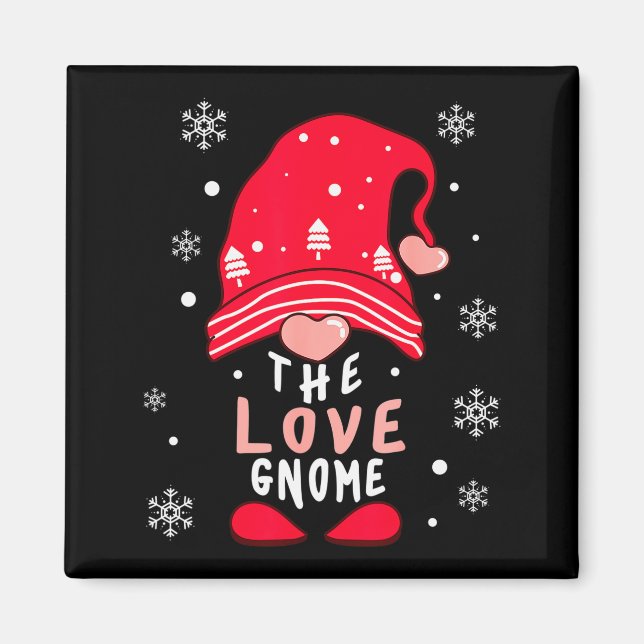 Íman Love Gnome Family Matching Valentines Day Funny Gi (Frente)