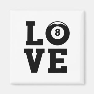Íman Love Graphic Piscina Billard Snooker Billard Cue 8