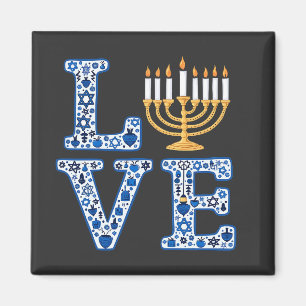 Íman Love Hanukkah Jewish Holiday Menorah