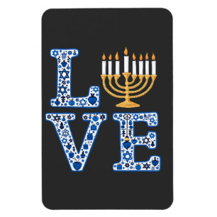 Íman Love Hanukkah Jewish Holiday Menorah