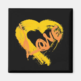 Íman Love Heart Pumpkin Spicted Magnet
