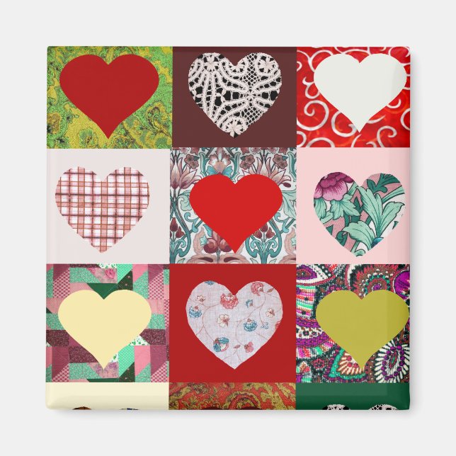 Íman Love Hearts Quilt (Frente)