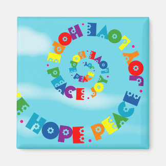 Íman Love Hope Peace Joy Magnet
