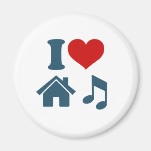 Íman Love House Music White Magnet   Ibiza Dança