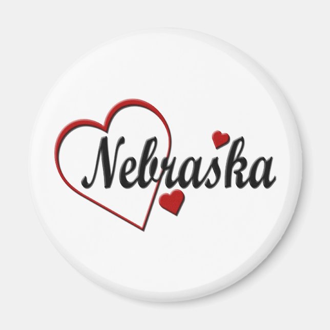 Íman Love Nebraska Hearts (Frente)