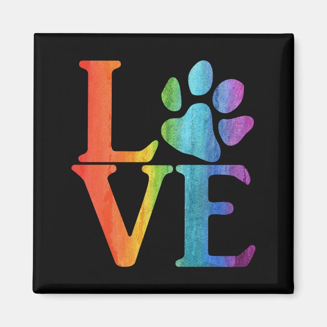 Íman Love Paw Classic Rainbow (Frente)