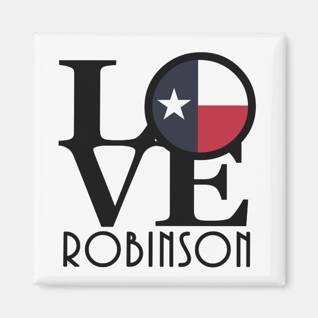 Íman LOVE Robinson Texas (Frente)