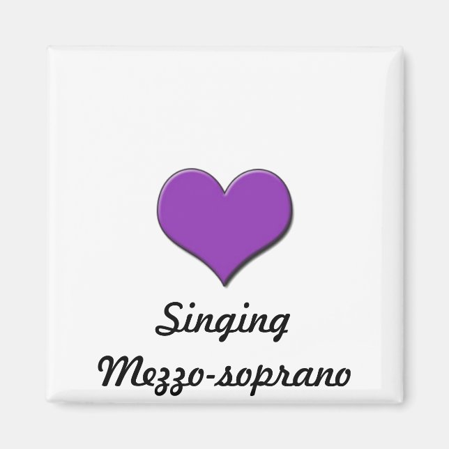 Íman Love Singing-Mezzosoprano Magnet (Frente)