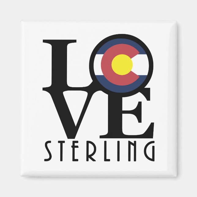 Íman LOVE Sterling Colorado (Frente)