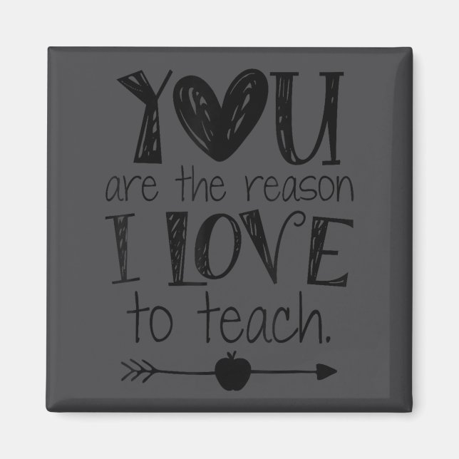Íman Love To Teach Sitive Affirmation Motivational Teac (Frente)