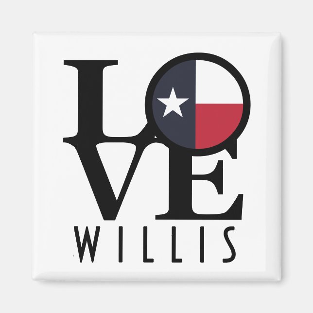 Íman LOVE Willis Texas (Frente)