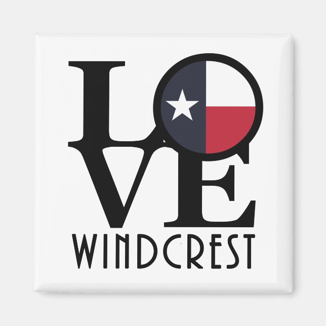 Íman LOVE Windcrest Texas (Frente)