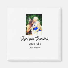 Íman Love you Grandma photo name love message grandkids