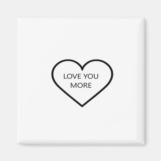 Íman Love You More Heart Romantic Style  (Frente)