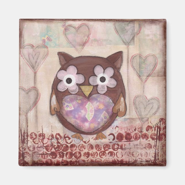 Íman Lovely Owl Magnet (Frente)