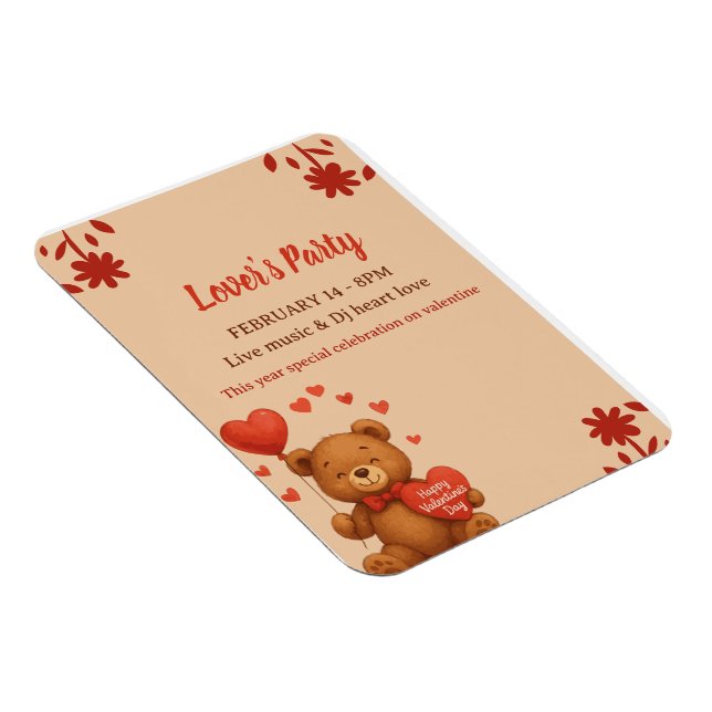 Íman Lover's Party - Valentine’s Day party Invitation (Lado Direito)