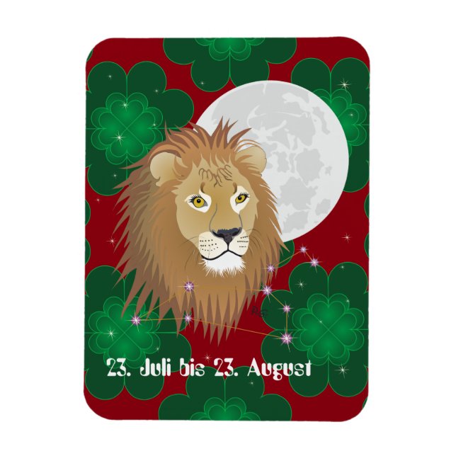 Íman Löwe 23. Juli bis 22. Agosto, Magneta Flexi Premiu (Vertical)