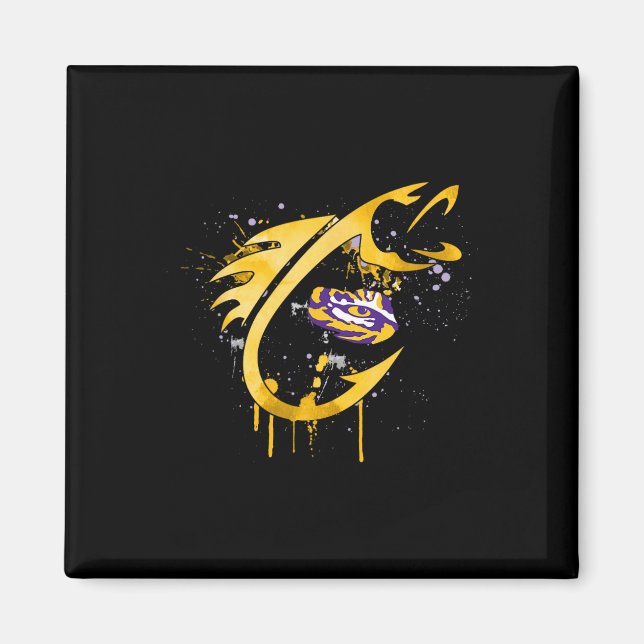 Íman Lsu Tigers Pesca Anzol  (Frente)
