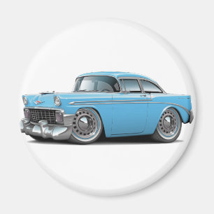 Íman Lt 1956 de Chevy Belair Azul Carro