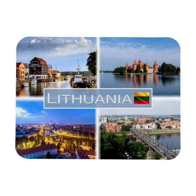 Íman LT Lituânia - Klaipeda - Ilha de Trakai (Horizontal)