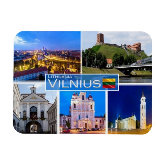 Íman LT Lituânia Letónia Lietuva - Vilnius - (Horizontal)
