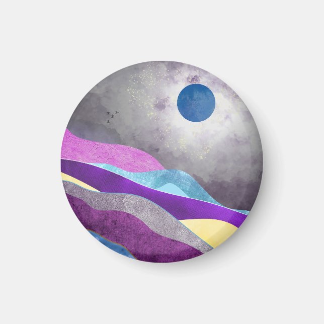 Íman Lua Azul (Frente)
