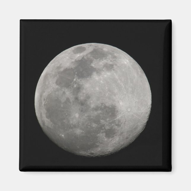 Íman Lua cheia em preto e branco. Crédito: Arthur (Frente)