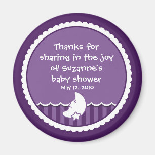 Íman Lua e estrela (roxo escuro)