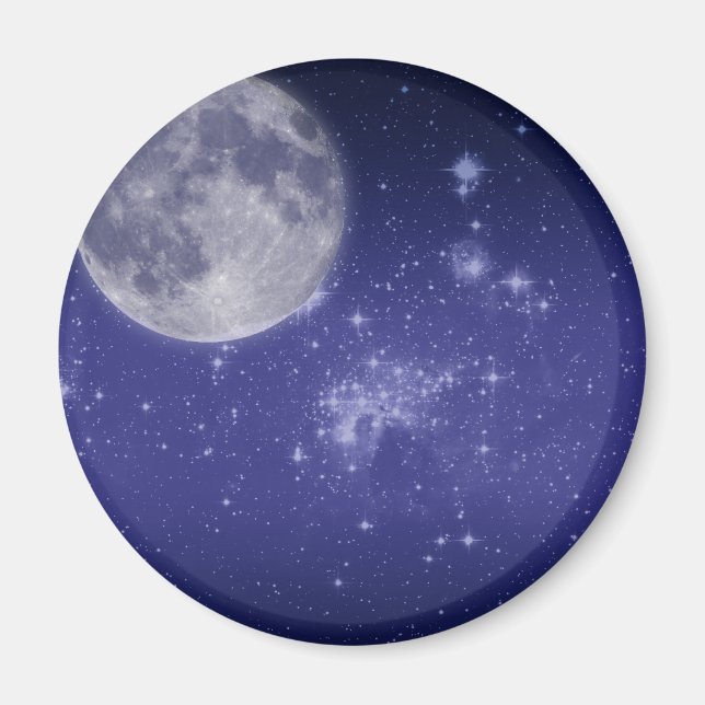 Íman Lua e Estrelas brilhantes (Frente)