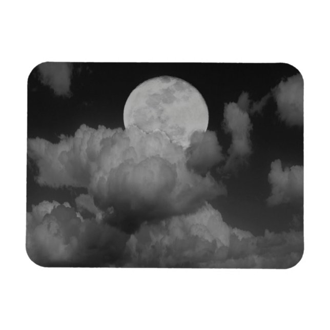 Íman Lua e Nuvens Sobre Kansas (Horizontal)