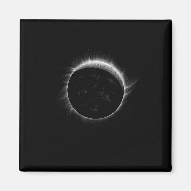 Íman Lua Eclipse Solar E Gráfico de Evento Legal Sol (Frente)