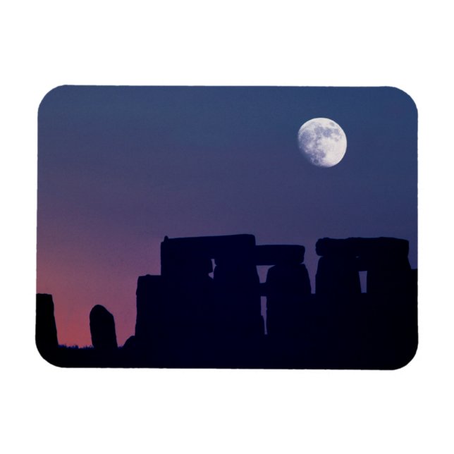 Íman Lua sobre Stonehenge | Wiltshire, Inglaterra (Horizontal)