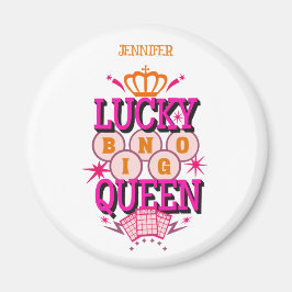 Íman Lucky Bingo Queen /nome editável