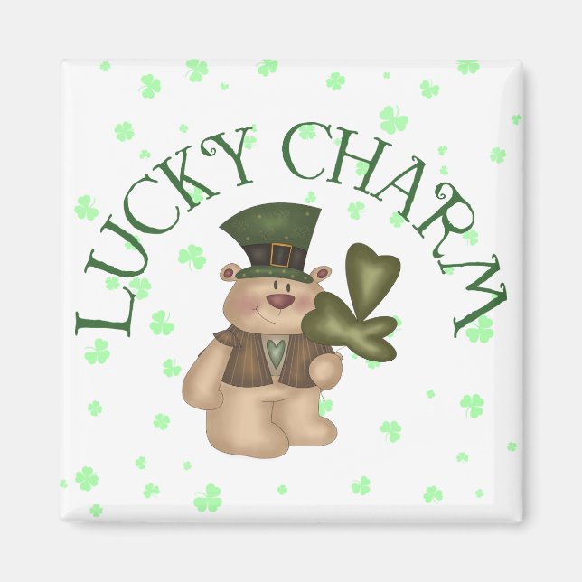 Íman Lucky Charm Teddy Bear Magnet (Frente)