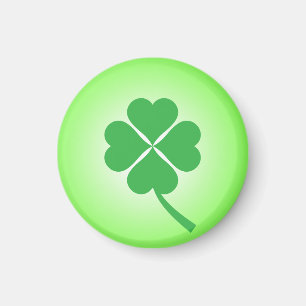Íman Lucky Four Shamrock Folha Design-87906