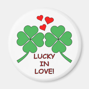 Íman Lucky In Love Heart Clover
