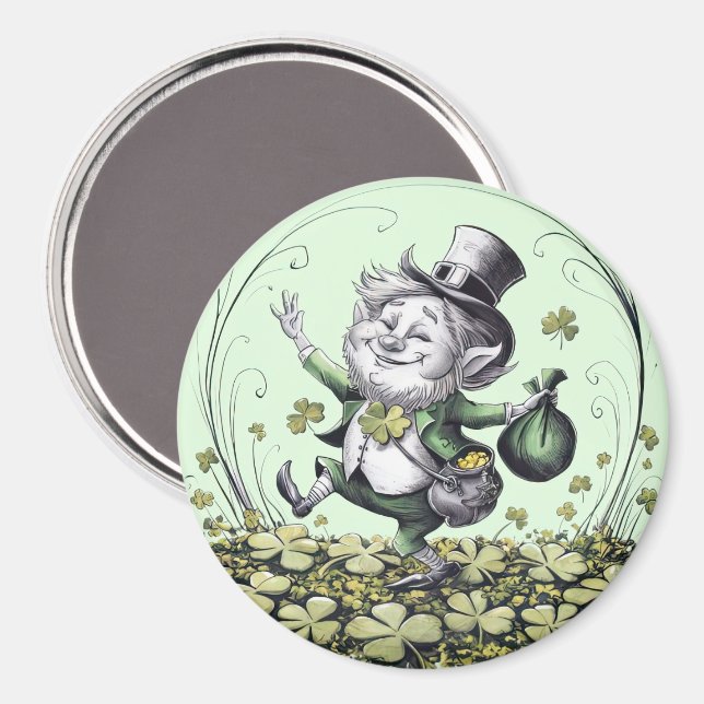 Íman Lucky Irish Leprechaun (Front/Back)