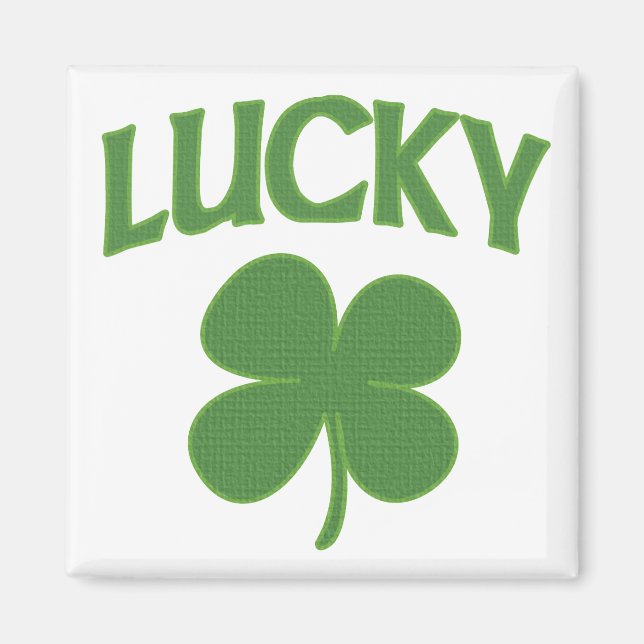 Íman Lucky Irish Shamrock (Frente)