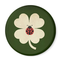 Lucky Ladybug Shamrock verde