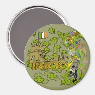 Íman Lucky Leprechaun e seu Castelo Irlandês