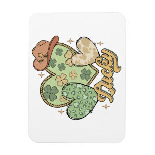 Íman Lucky Western Heart Shamrock irlandês