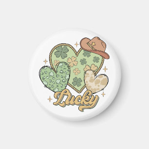 Íman Lucky Western Heart Shamrock irlandês
