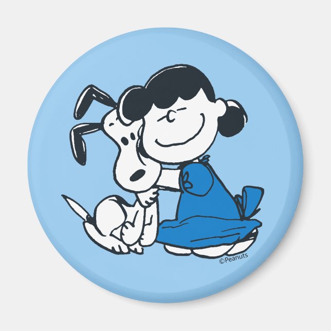 Íman Lucy Hugging Snoopy (Frente)