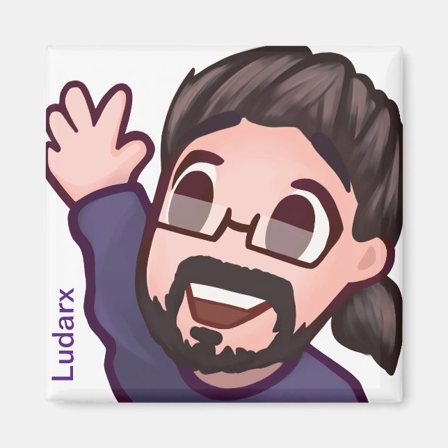 Íman Ludarx | Hi | Frigorífico Magnet v2 (Frente)