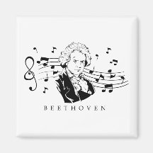 Ludwig van Beethoven Portrait e Bust Com Notas