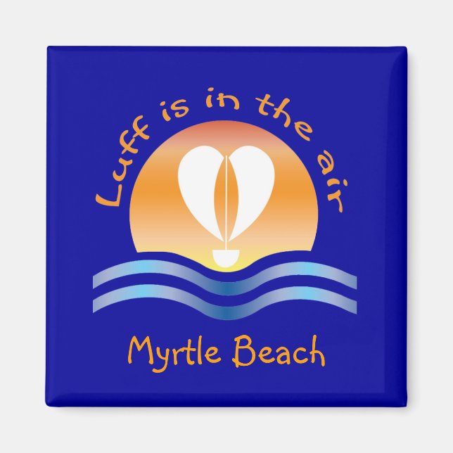 Íman Luffers Sunset_Luff está no ar Myrtle Beach (Frente)