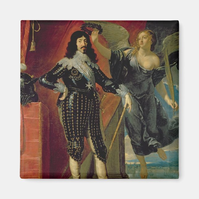 Íman Luís XIII Crowned por Vitória, 1635 (Frente)