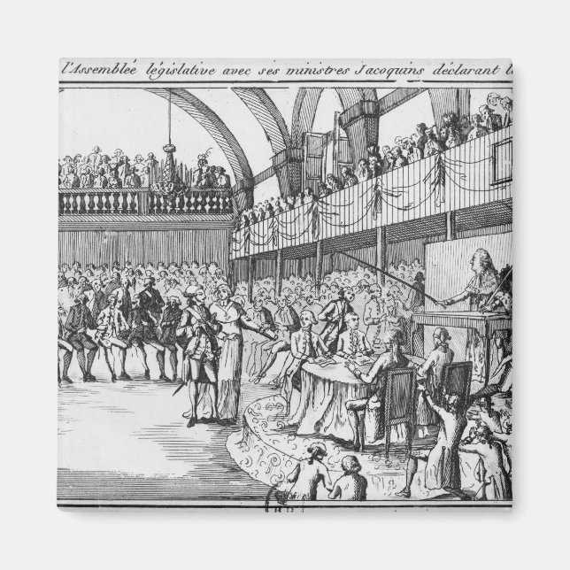 Íman Luís XVI declara guerra na 20 de abril de 1792 (Frente)