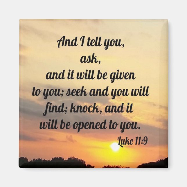 Íman Luke 11:9 (Frente)